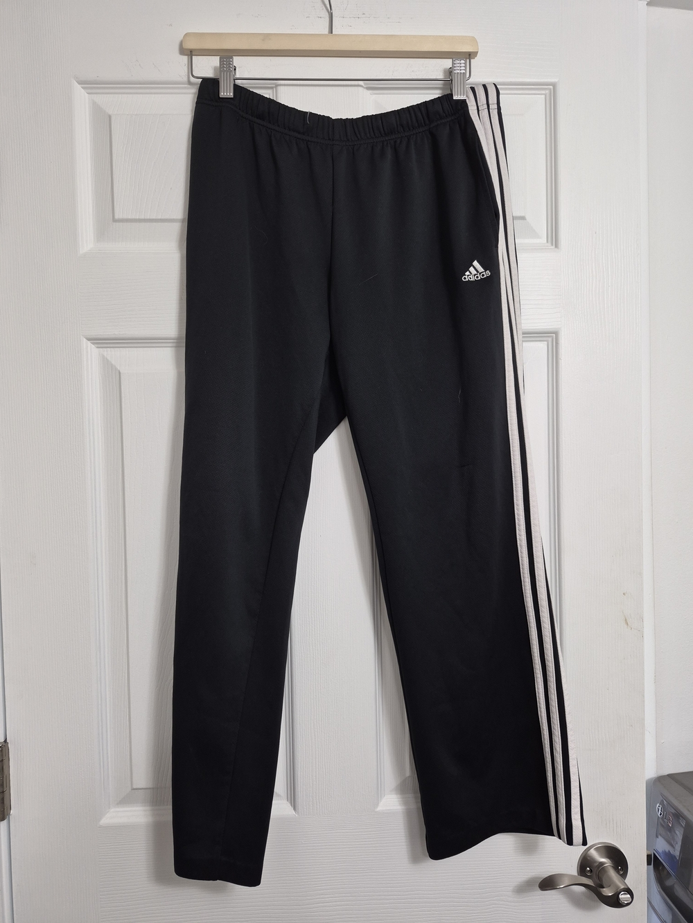 adidas Woman Black Track Pants with Side Stripes
